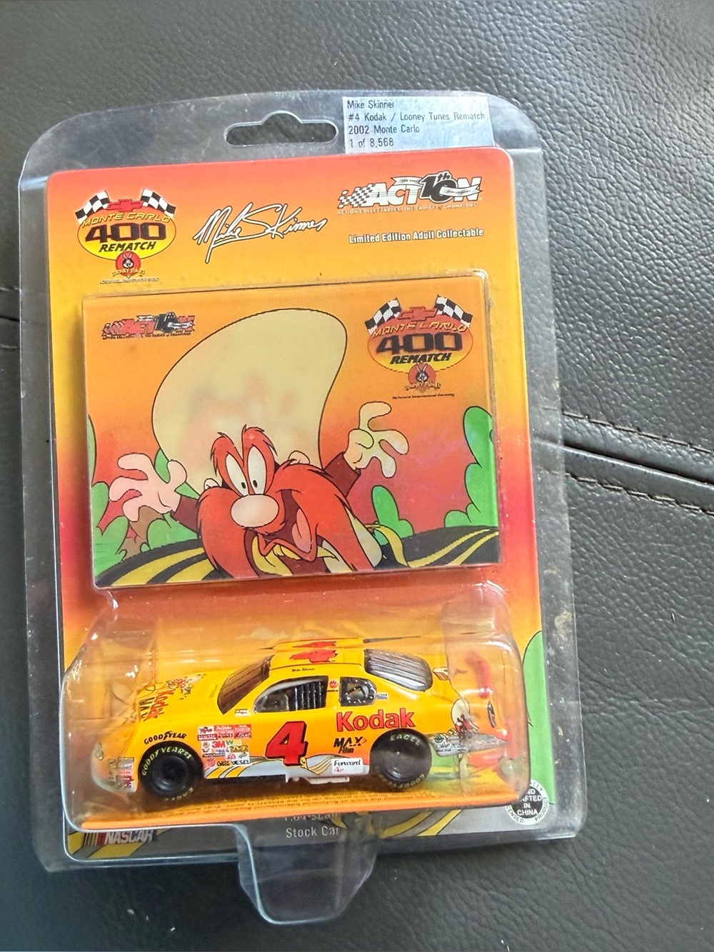 Kodak Yellow Kids Toy Race Car with Red #4 Decal